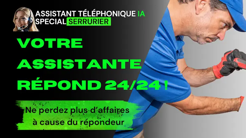 Assistant téléphonique IA pour Serruriers 24h24